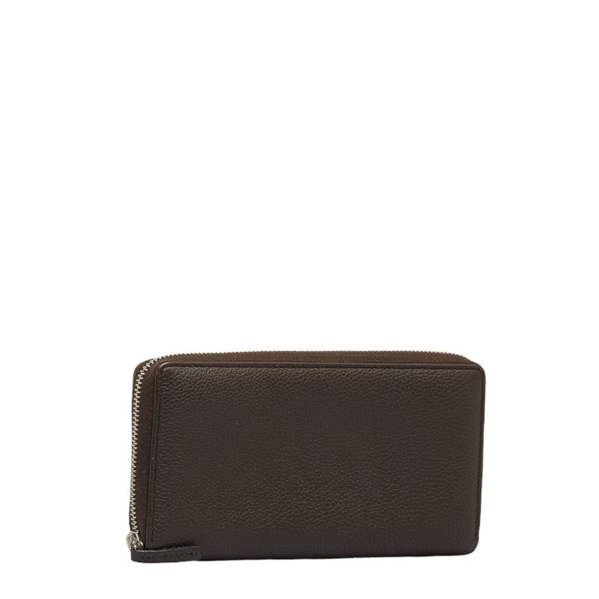 Gucci long wallet brown leather ladies GUCCI