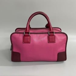 LOEWE Amazona 28 Anagram Leather Genuine Handbag Boston Bag Multicolor