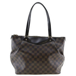 LOUIS VUITTON Westminster GM Shoulder Bag N41103 Damier Canvas Made in France 2013 Brown DR0193 A4 Zipper Women's