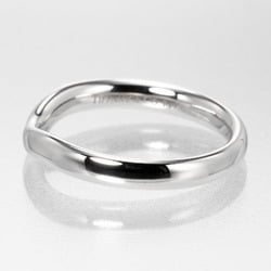 Tiffany TIFFANY&Co. Curved Band Ring 3mm No. 15 6.71g Pt950 Platinum