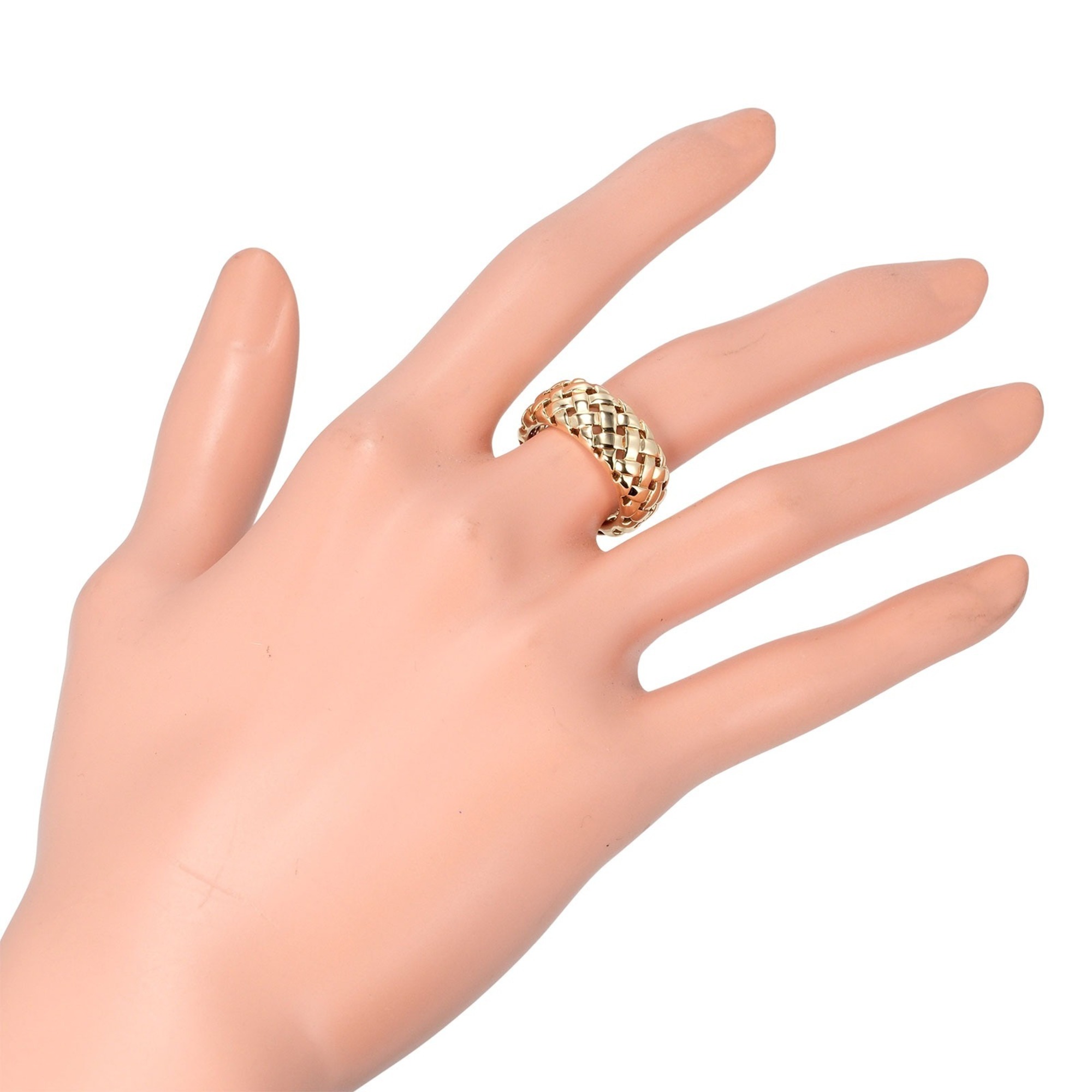 Tiffany Minevally Ring No. 10 10.11g K18 YG Yellow Gold TIFFANY&Co.