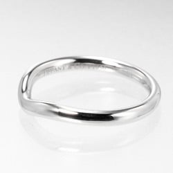 Tiffany Curved Band Ring 2mm No. 9 3.87g Pt950 Platinum TIFFANY&Co.