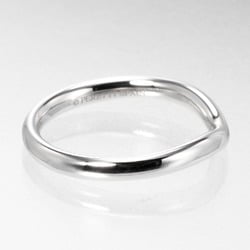 Tiffany Curved Band Ring 2mm No. 9 3.87g Pt950 Platinum TIFFANY&Co.