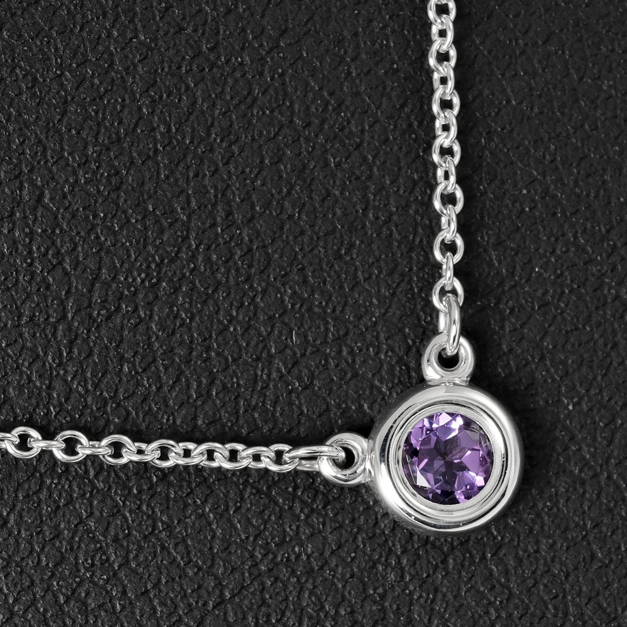 Tiffany TIFFANY&Co. Vistheyard Necklace Silver 925 Amethyst