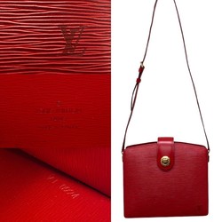 LOUIS VUITTON Vintage Capuchin Epi Leather Genuine Shoulder Bag Crossbody Red