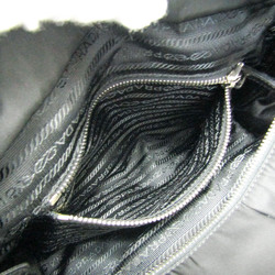 Prada Women's Leather,Nylon Handbag Black
