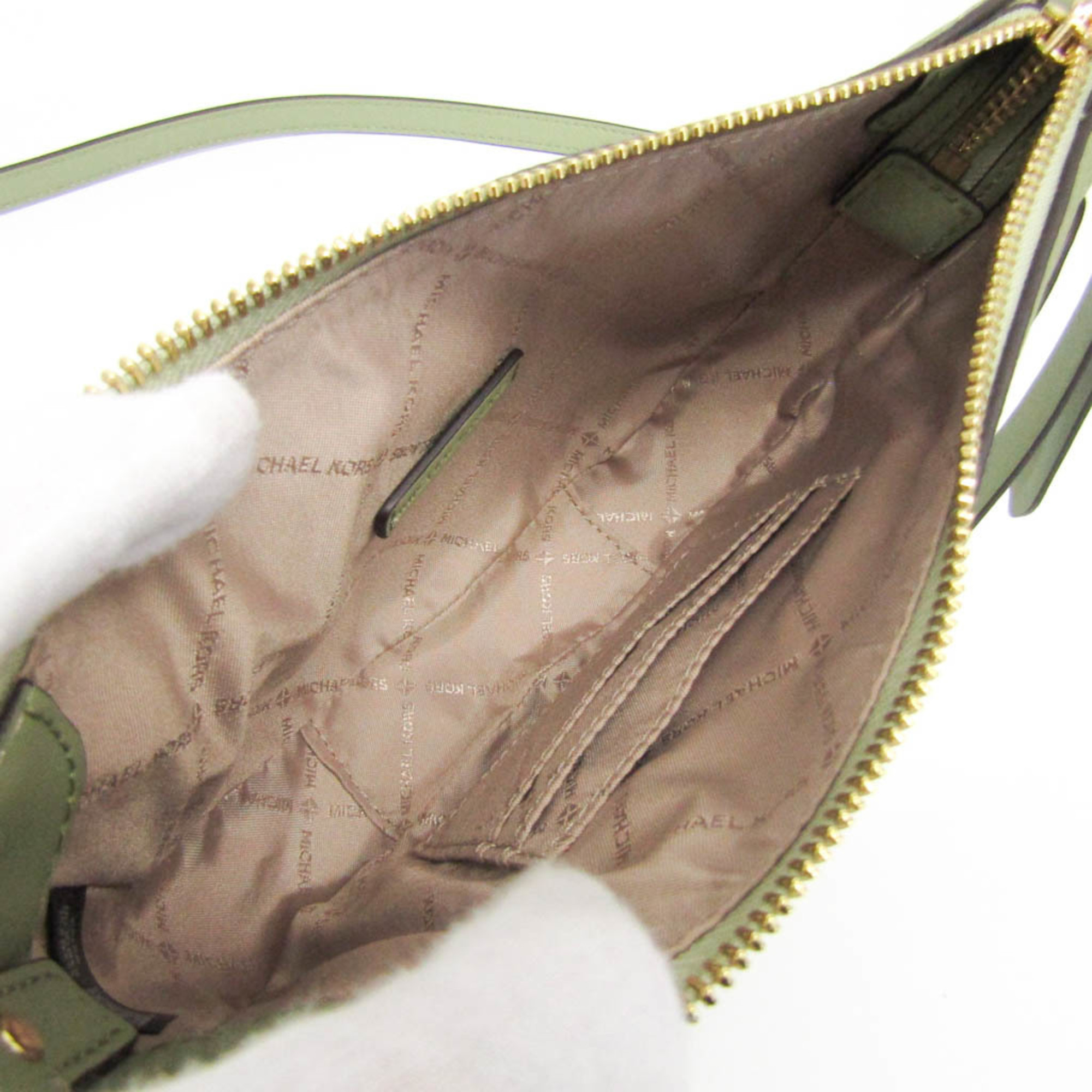 Michael Kors DOVER 35R3G4DC5L Women's Leather Shoulder Bag Green