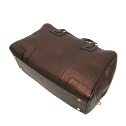 Loewe Amazona 36 Women's Leather Boston Bag,Handbag Bronze