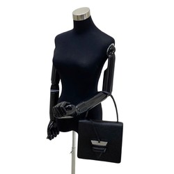 LOEWE Barcelona logo metal fittings leather genuine 2way handbag mini shoulder bag black