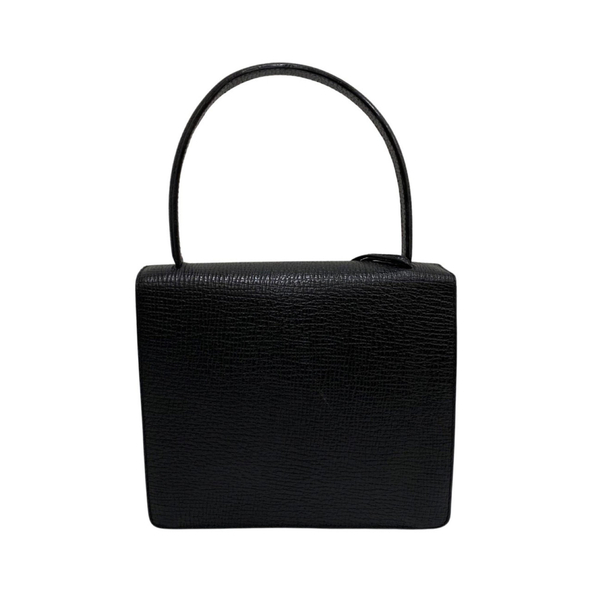 LOEWE Barcelona logo metal fittings leather genuine 2way handbag mini shoulder bag black