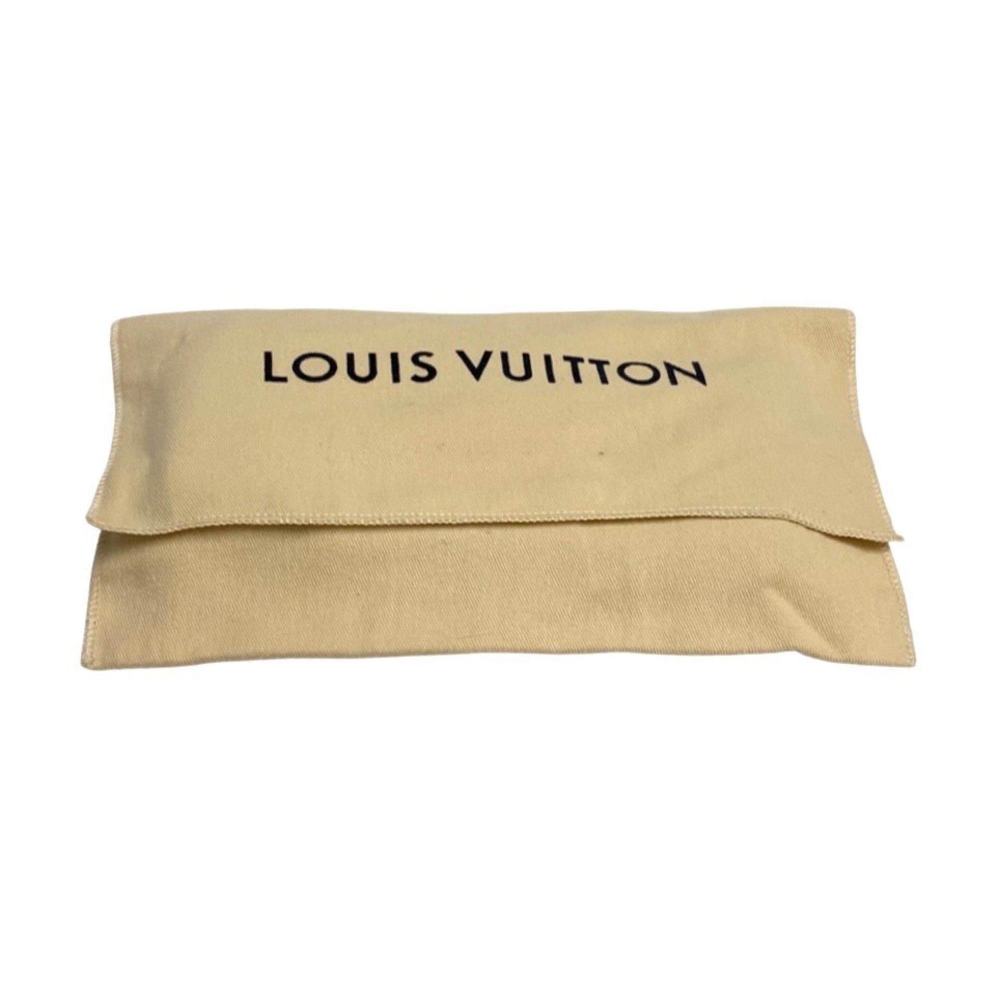 LOUIS VUITTON Louis Vuitton Logo Metal Fittings Portefeuille Capucines Leather Genuine Long Wallet Black