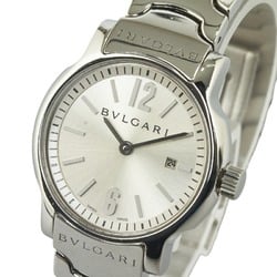 Bvlgari Solo Tempo Watch ST29S Quartz Silver Dial Stainless Steel Ladies BVLGARI