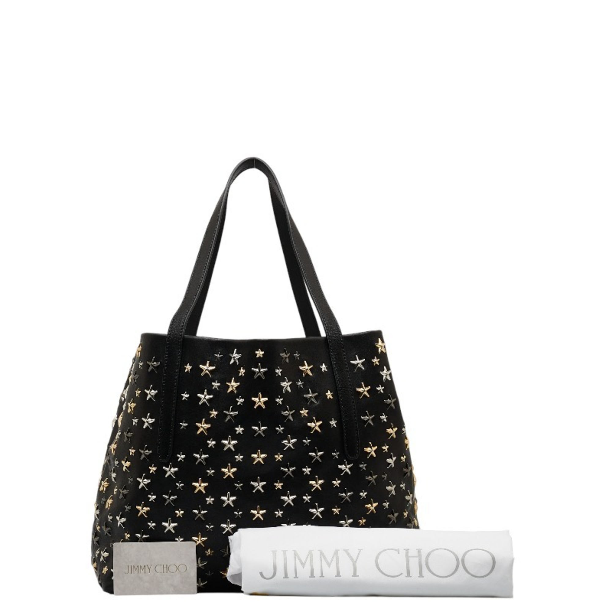 Jimmy Choo Sophia M Tote Star Studded Shoulder Bag Black Leather Ladies JIMMY CHOO