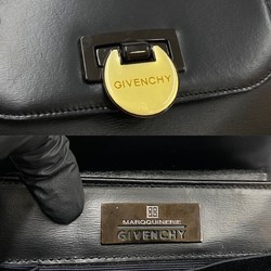 GIVENCHY Givenchy Reversible Logo Hardware Leather Genuine Handbag Mini Tote Bag Black