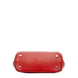 Bvlgari Isabella Rossellini Handbag Shoulder Bag Red Leather Ladies BVLGARI