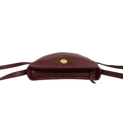 Christian Dior Vintage Logo Hardware Leather Genuine Mini Shoulder Bag Crossbody Bordeaux