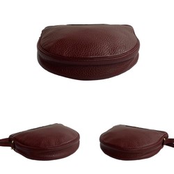 Christian Dior Vintage Logo Hardware Leather Genuine Mini Shoulder Bag Crossbody Bordeaux