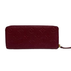 LOUIS VUITTON Portefeuille Clemence Monogram Empreinte Leather Genuine Round Zip Long Wallet