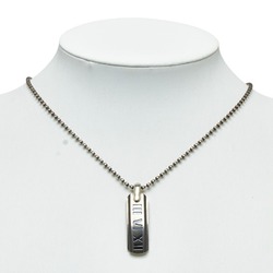 Tiffany Atlas Plate Necklace SV925 Silver Women's TIFFANY&Co.