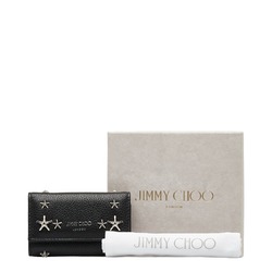 Jimmy Choo Studded Key Case Black Leather Women's JIMMY CHOO