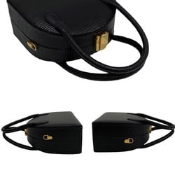 FENDI Epi leather genuine 2way handbag mini shoulder bag vanity black