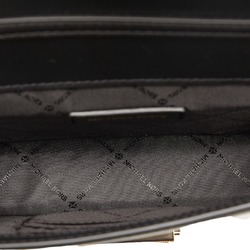 Michael Kors Sissi Vegan Leather Chain Shoulder Bag Clutch 35R3G0EC6O Black Synthetic Women's