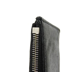 LOUIS VUITTON Coin Case Card Holder LV Logo Black Compact Wallet Taiga Noir M62914 Men's