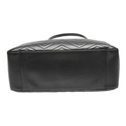 GUCCI tote bag leather GG Marmont 453569 Gucci black