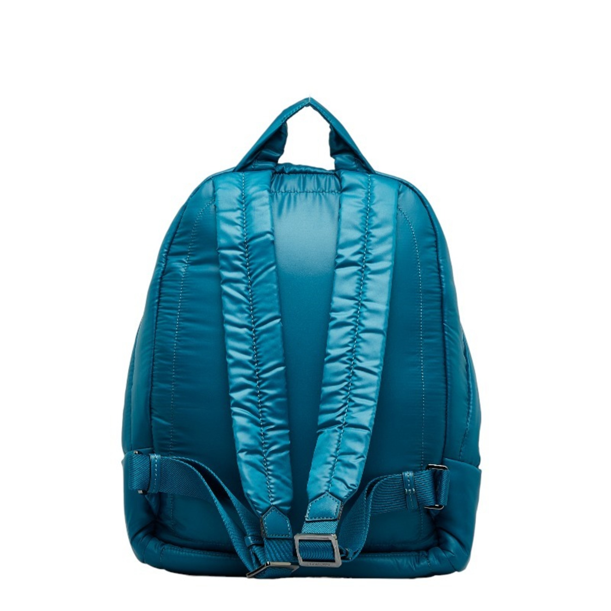 Michael Kors Quilted Backpack Lagoon Blue Nylon Women's