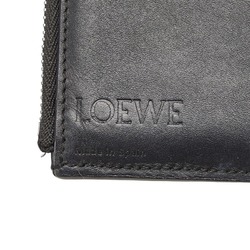 LOEWE Anagram Trifold Wallet Brown Multicolor Leather Women's