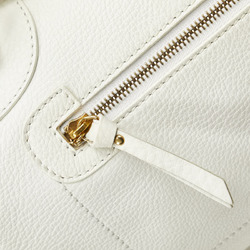 Celine handbag white leather ladies CELINE