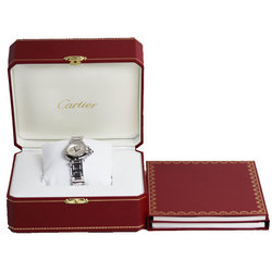 CARTIER Miss Pasha Silver Dial Watch Battery Operated W3140007 Women's
