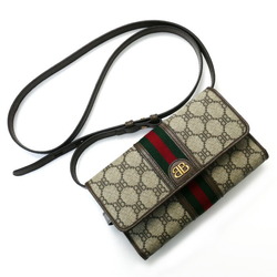 BALENCIAGA Balenciaga x Gucci The Hacker Sherry Line/BB Logo 2Way Shoulder Bag Beige 680131 Women's