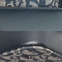 Christian Dior Handbag Trotter Denim Navy Gray Ladies