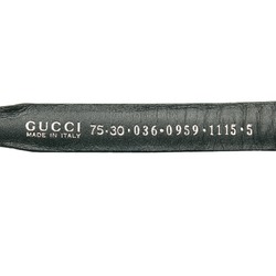 Gucci belt 036 0959 1115 green leather ladies GUCCI