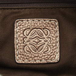 LOEWE New Roadline Handbag Brown Canvas Leather Ladies