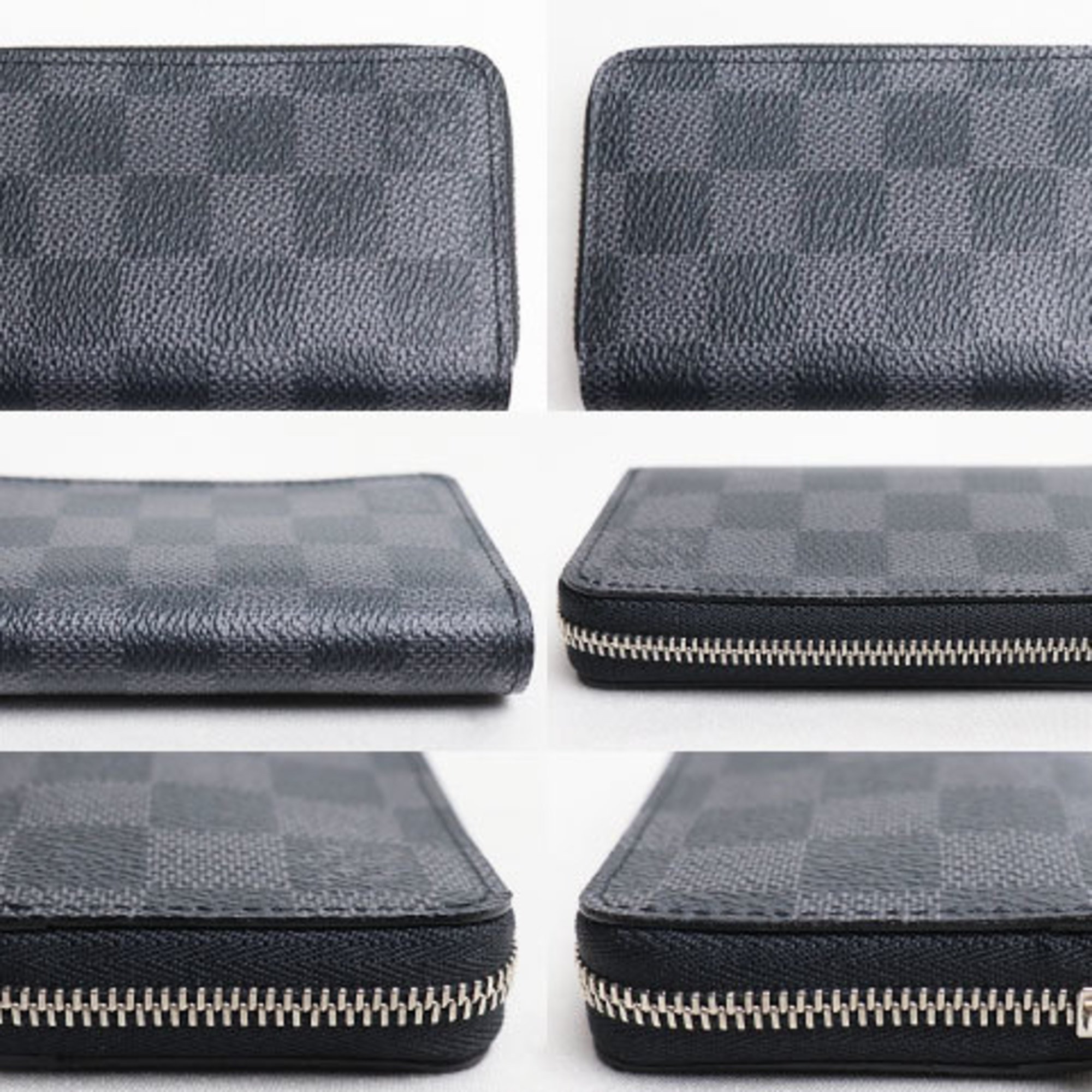 LOUIS VUITTON Damier Graphite Zippy Coin Purse N63076 Case