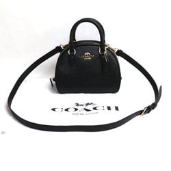 COACH Coach Sydney Satchel 2Way Shoulder Bag Black CA202 IMBLK Outlet Ladies