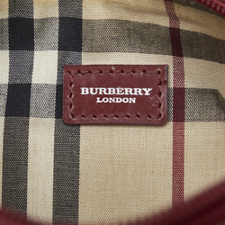 Burberry Nova Check Border Handbag Blue Red Women's BURBERRY
