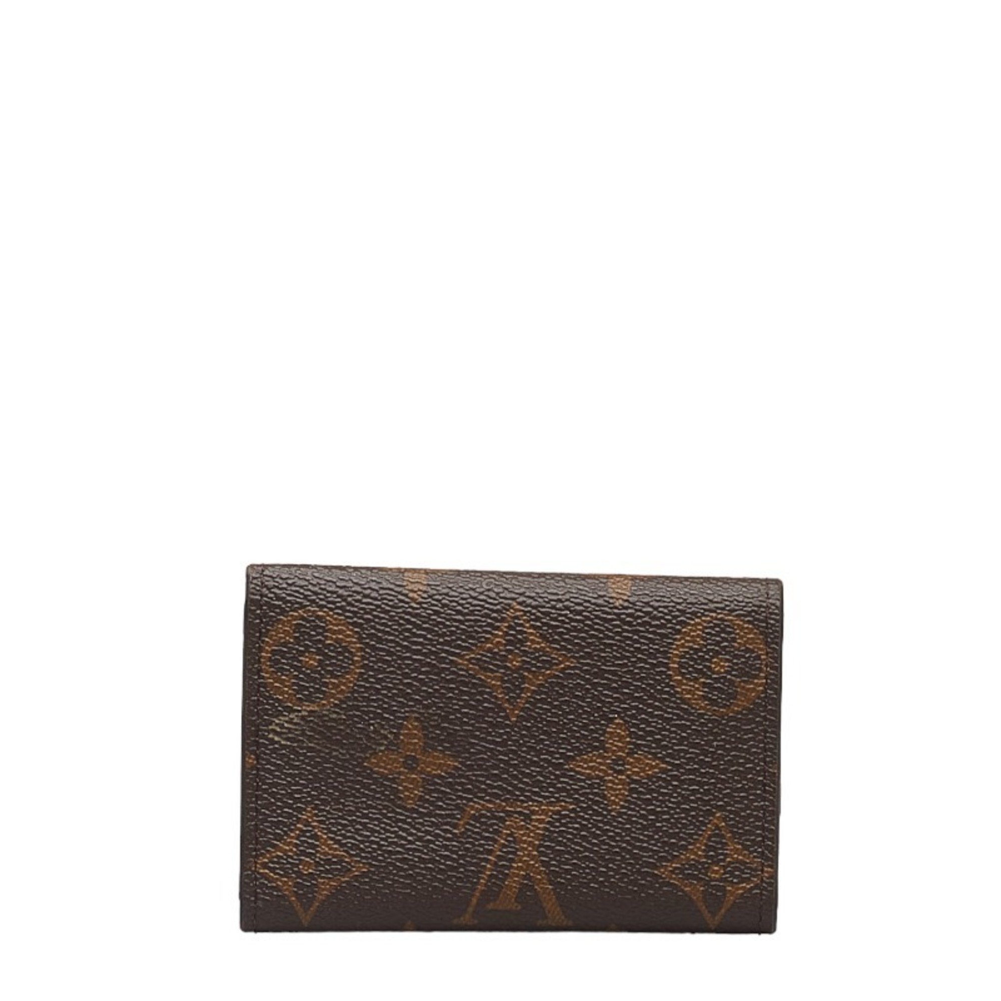 Louis Vuitton Monogram Multicle 6 Row Key Case M62630 Brown PVC Leather Ladies LOUIS VUITTON