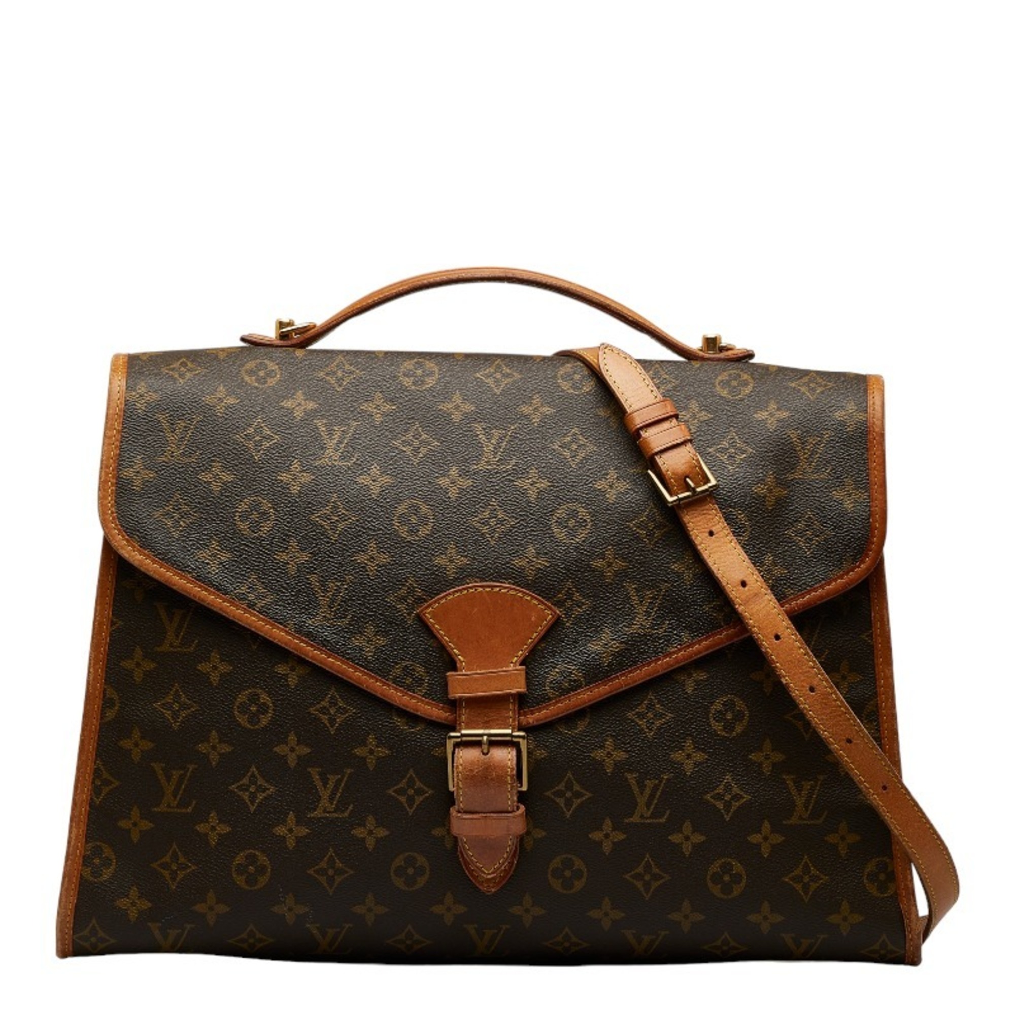 Louis Vuitton Monogram Beverly Handbag Shoulder Bag M51121 Brown