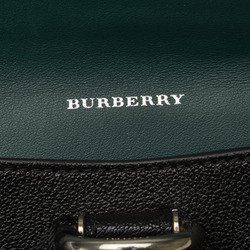 Burberry clutch bag second black leather ladies BURBERRY