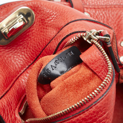 Valentino Studded Handbag Shoulder Bag Red Leather Women's VALENTINO