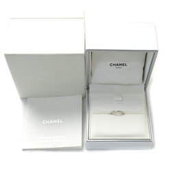 CHANEL Pt950 Platinum Camellia Half Eternity Diamond Ring J10835 48 3.0g Ladies