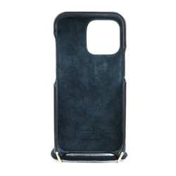 Christian Dior Smartphone Case iPhone13 Pro Leather Black Unisex