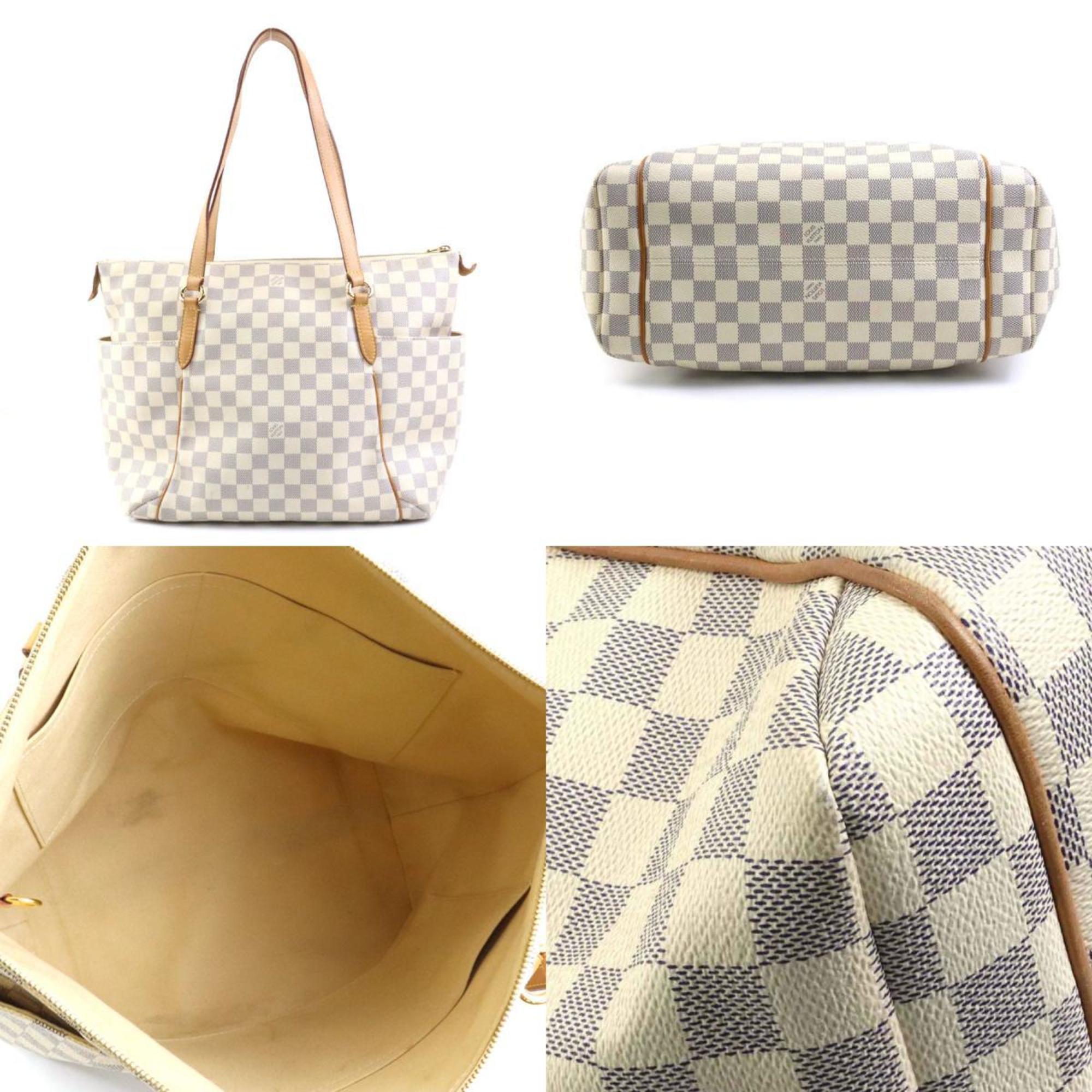 LOUIS VUITTON Shoulder Bag Damier Azur Totally MM Canvas Azure Women's N51262