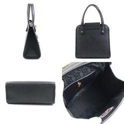Salvatore Ferragamo Handbag Crossbody Shoulder Bag Gancini Leather Black Gold Ladies