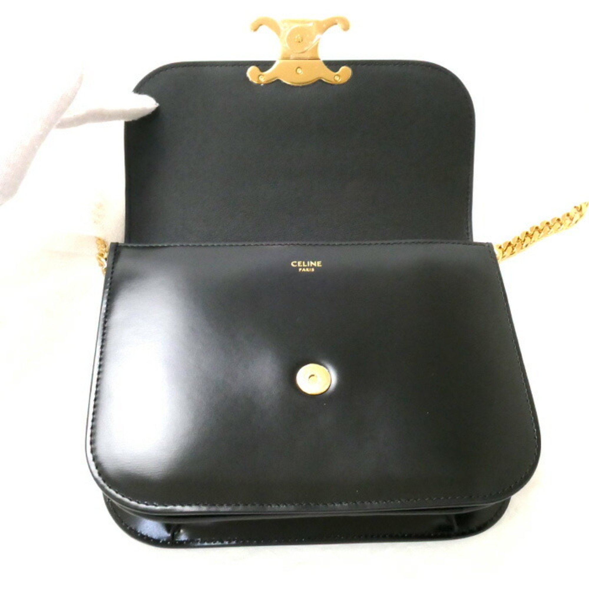 CELINE Medium College Bag Shoulder Black 113583BF4.38NO Women's