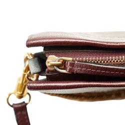 Givenchy Handbag Shoulder Bag Brown Leather Suede Women's