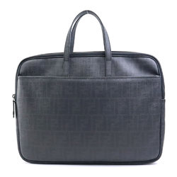 FENDI Handbag Business Bag Zucca Leather Black Men's 7VA249-UZD